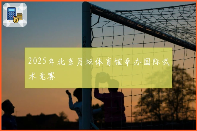 2025年北京月坛体育馆举办国际武术竞赛